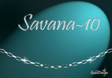 Savana 10 - náramek stříbřený